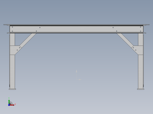 钢板桌前视缩略图