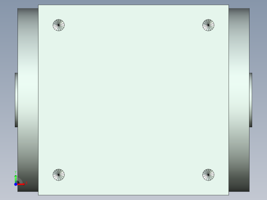 换向器25PW140双孔 PLX120-L2 19-70-90-M6.stp前视缩略图