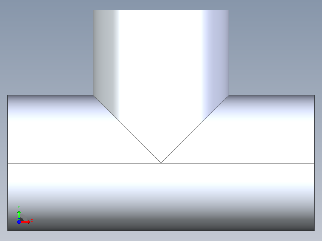 CPVC管件01-Sch80_Tee_SxSxS_9801-007_0.75in前视图