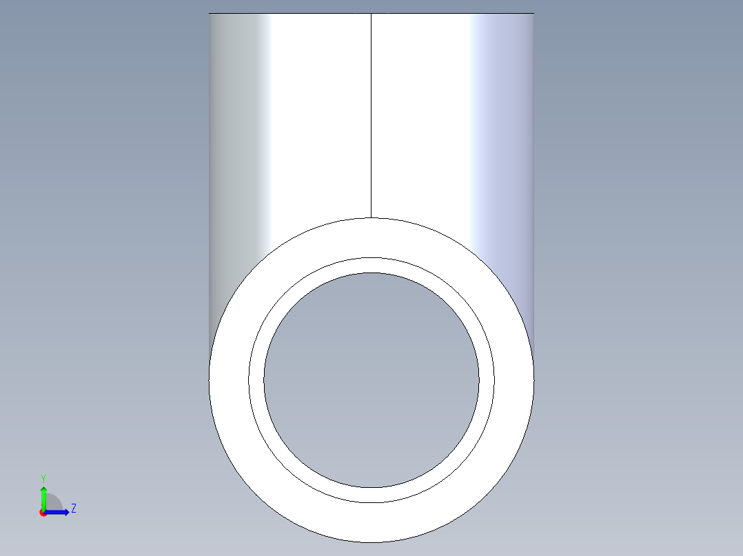 CPVC管件01-Sch80_Tee_SxSxS_9801-007_0.75in左视图