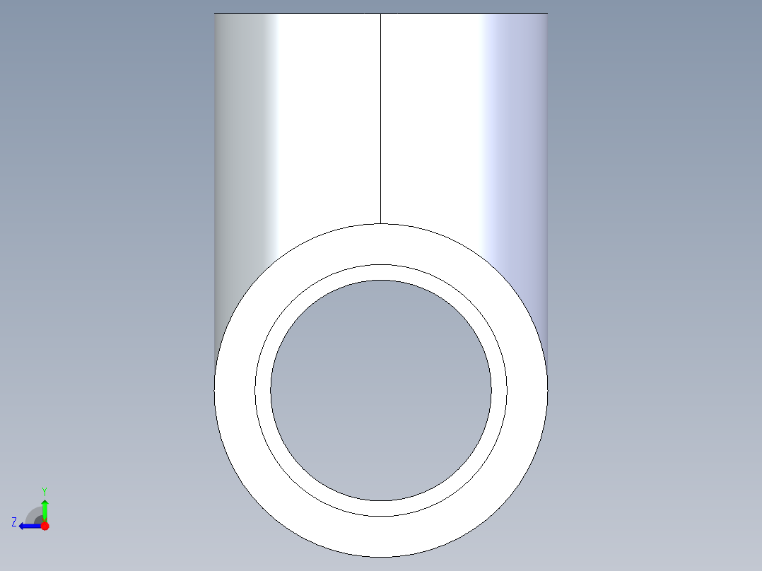 CPVC管件01-Sch80_Tee_SxSxS_9801-007_0.75in右视图