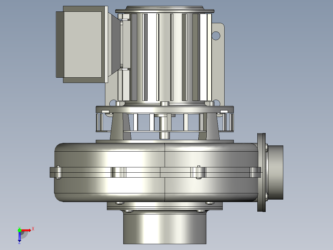 吸风机SDG-EC-63SHT-R3A3型俯视图