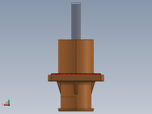 正极-8.0单芯弯头连接器插座(IP67B)UL1500V（铜排螺纹孔）_大法兰-琥正后视缩略图