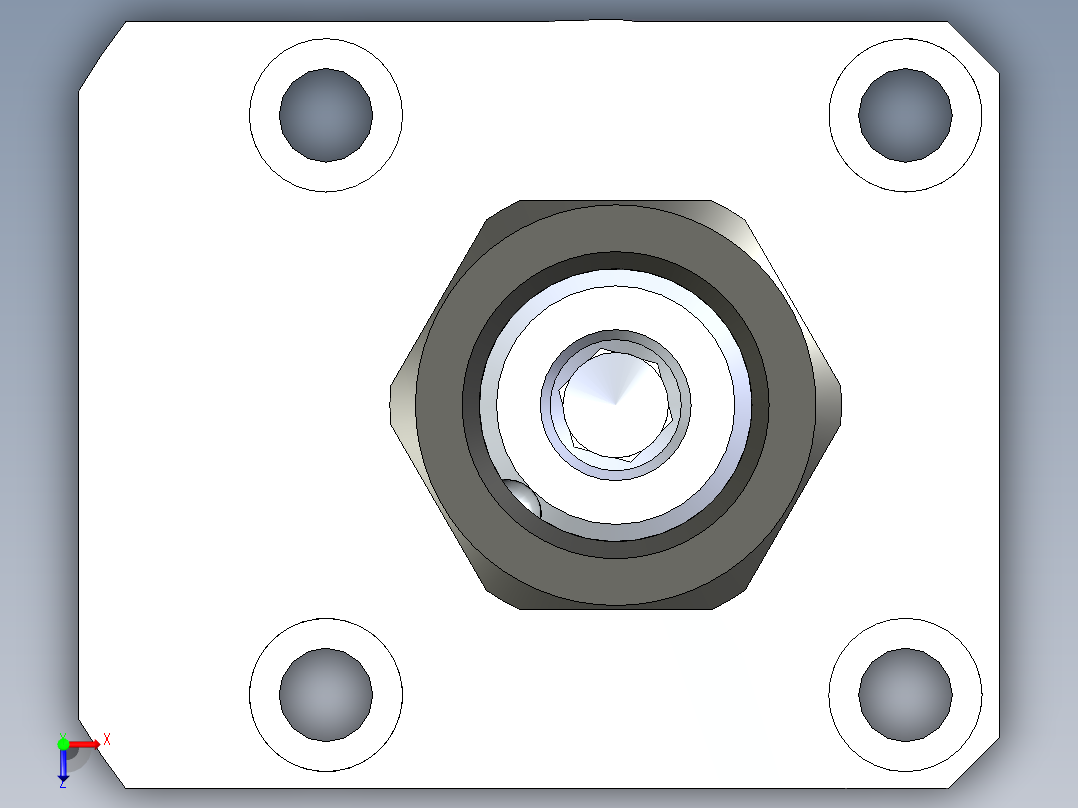 KOSMEKLHA0400-SR-Y45_R01多系列多零件图纸模型俯视图