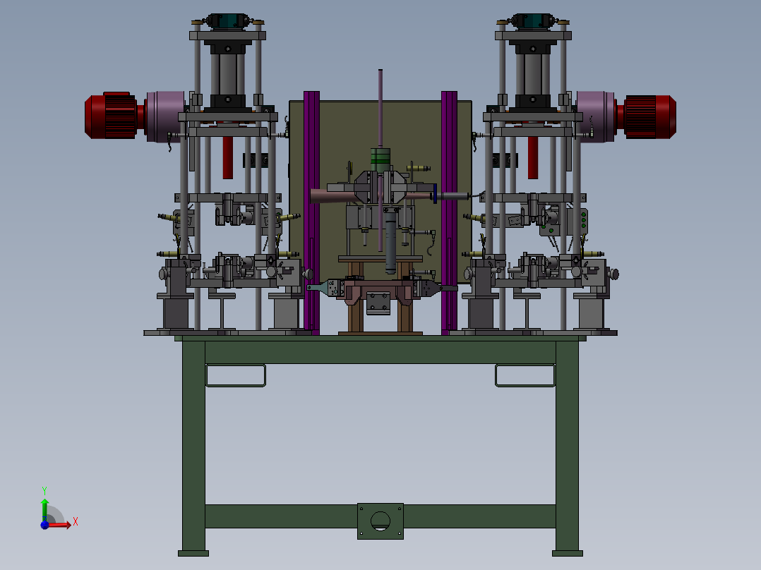 电机转子焊接及检查设备、非标自动化机器前视图