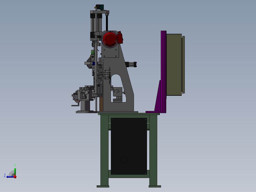 电机转子焊接及检查设备、非标自动化机器右视图