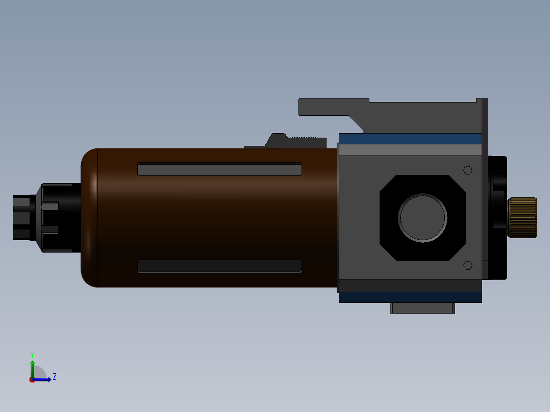 气源三联件左视图