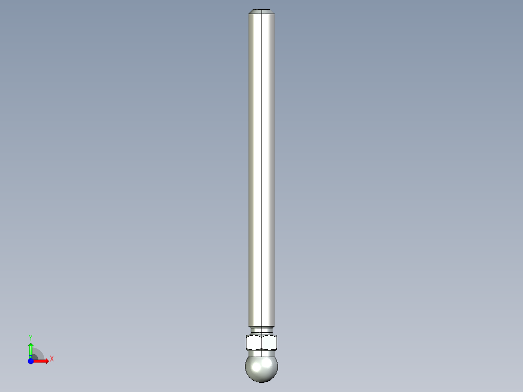 型材-KJN M12X150 THREADED ROD 098DM12150M前视图