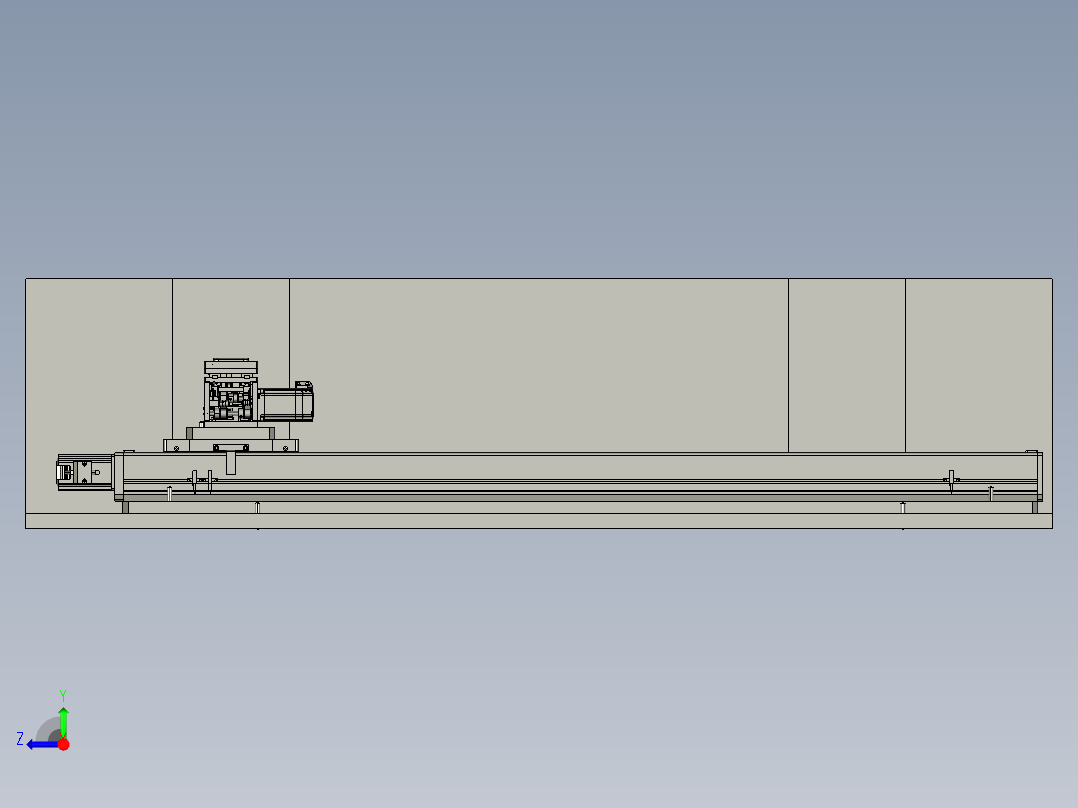 倍程移载机构右视图