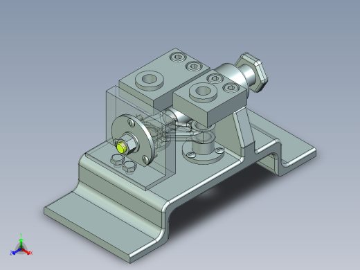 气门摇臂轴钻18-16孔夹具三维图
