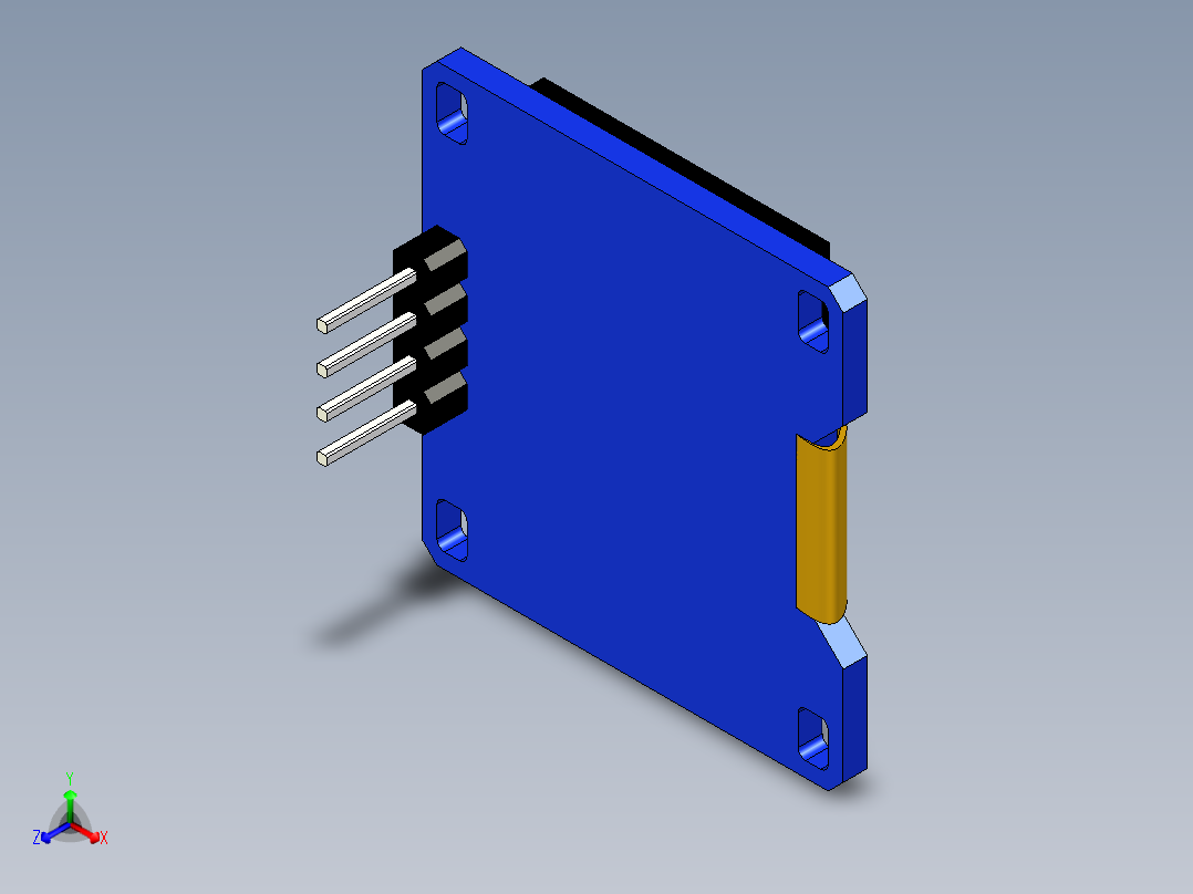 0,96英寸OLED显示模块主视图