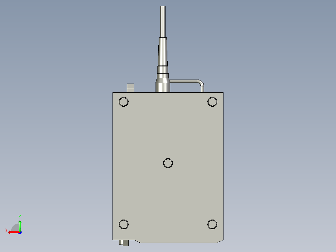 基恩士MD-H9800W_C_kc图纸模型后视图