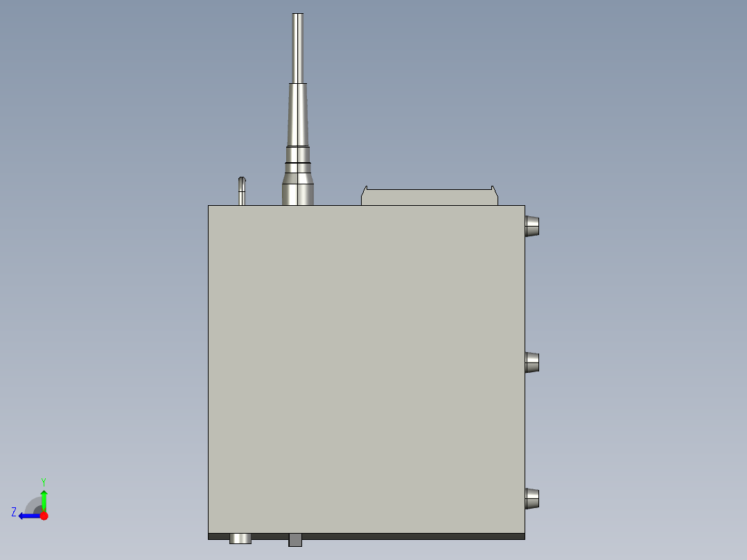 基恩士MD-H9800W_C_kc图纸模型右视图