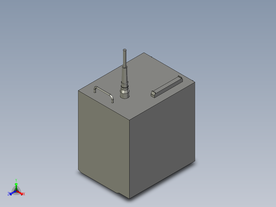 基恩士MD-H9800W_C_kc图纸模型正等轴测图