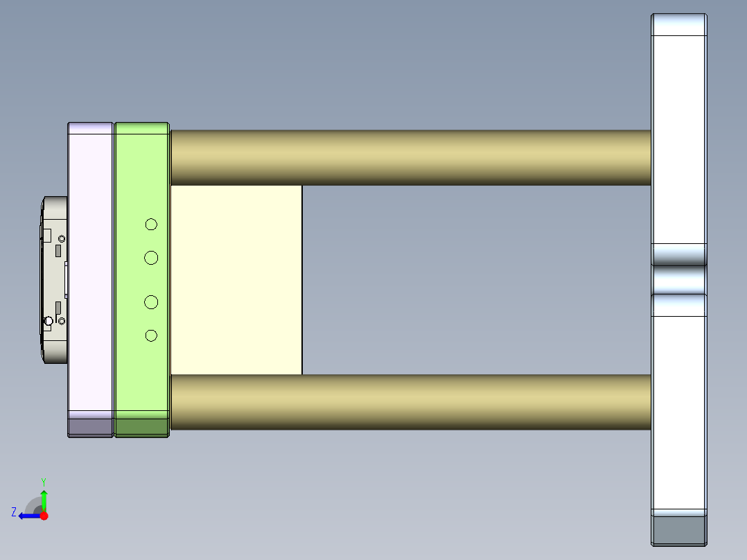 X3-B-笔记本CNC工装夹具三维模型CNC2-1010右视图