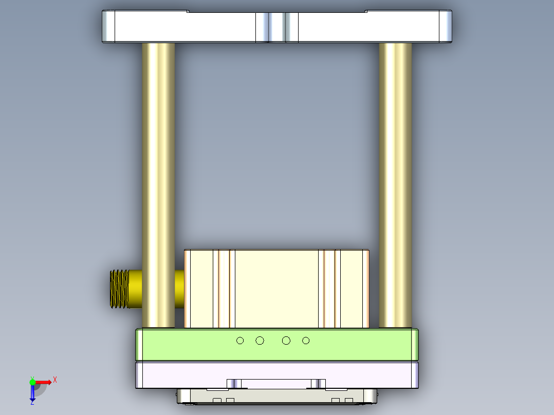 X3-B-笔记本CNC工装夹具三维模型CNC2-1010俯视图