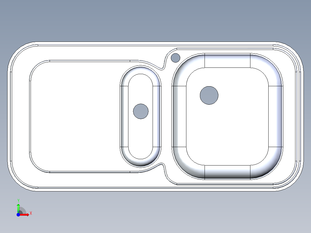 水槽、不锈钢水槽(156)前视图