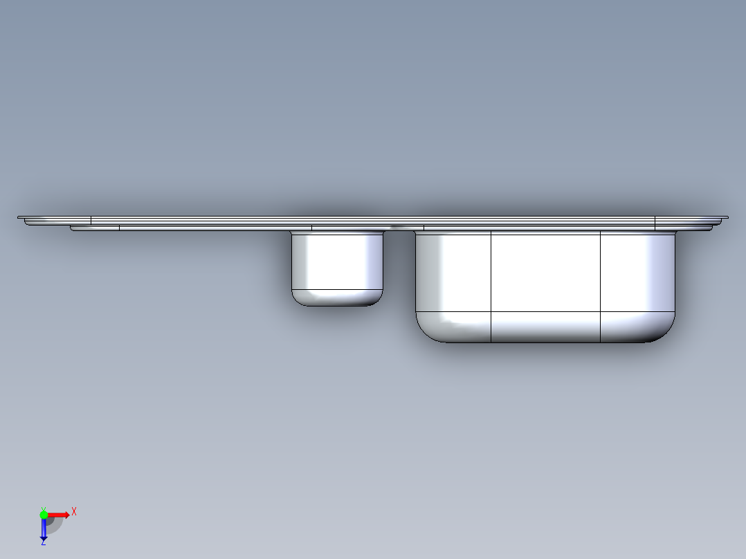 水槽、不锈钢水槽(156)俯视图
