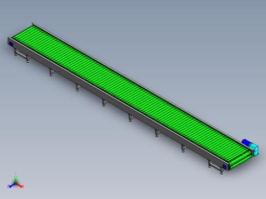 矮型链板输送线sw16可编辑正等轴测缩略图
