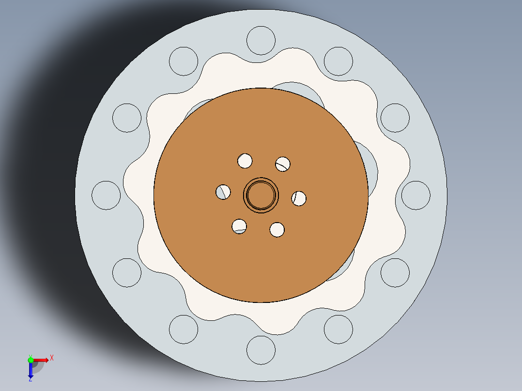 摆线减速器、摆线针轮减速器、减速器(13)俯视图