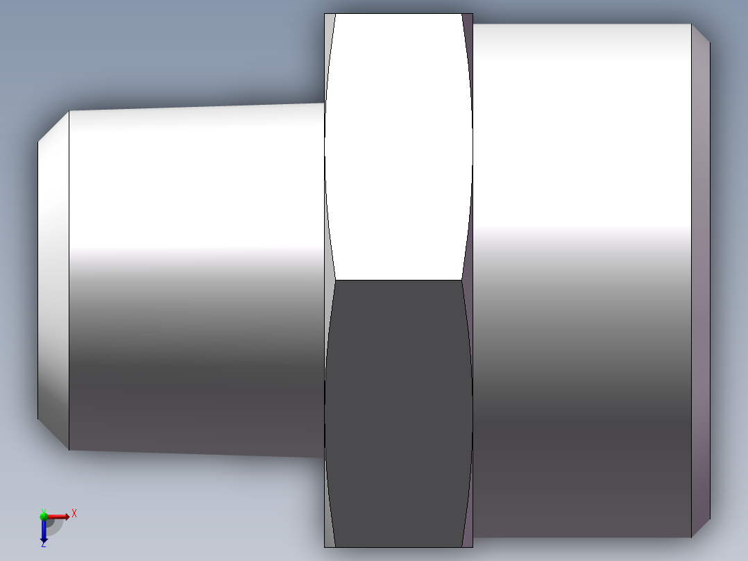 美制锥螺纹、1CN-26-06俯视图