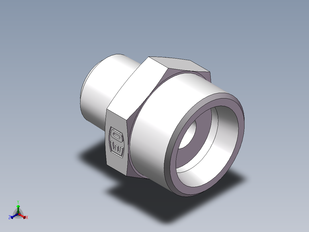 美制锥螺纹、1CN-26-06正等轴测图