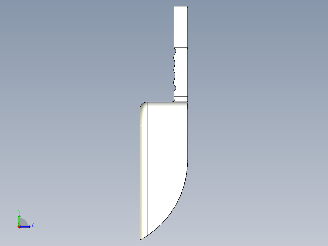 A2004997-塑料铲子左视图