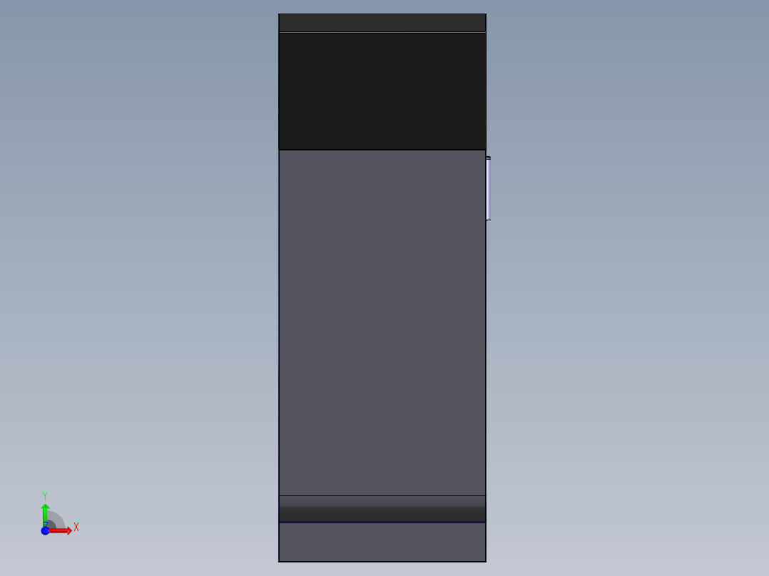 立式触摸屏一体机前视图