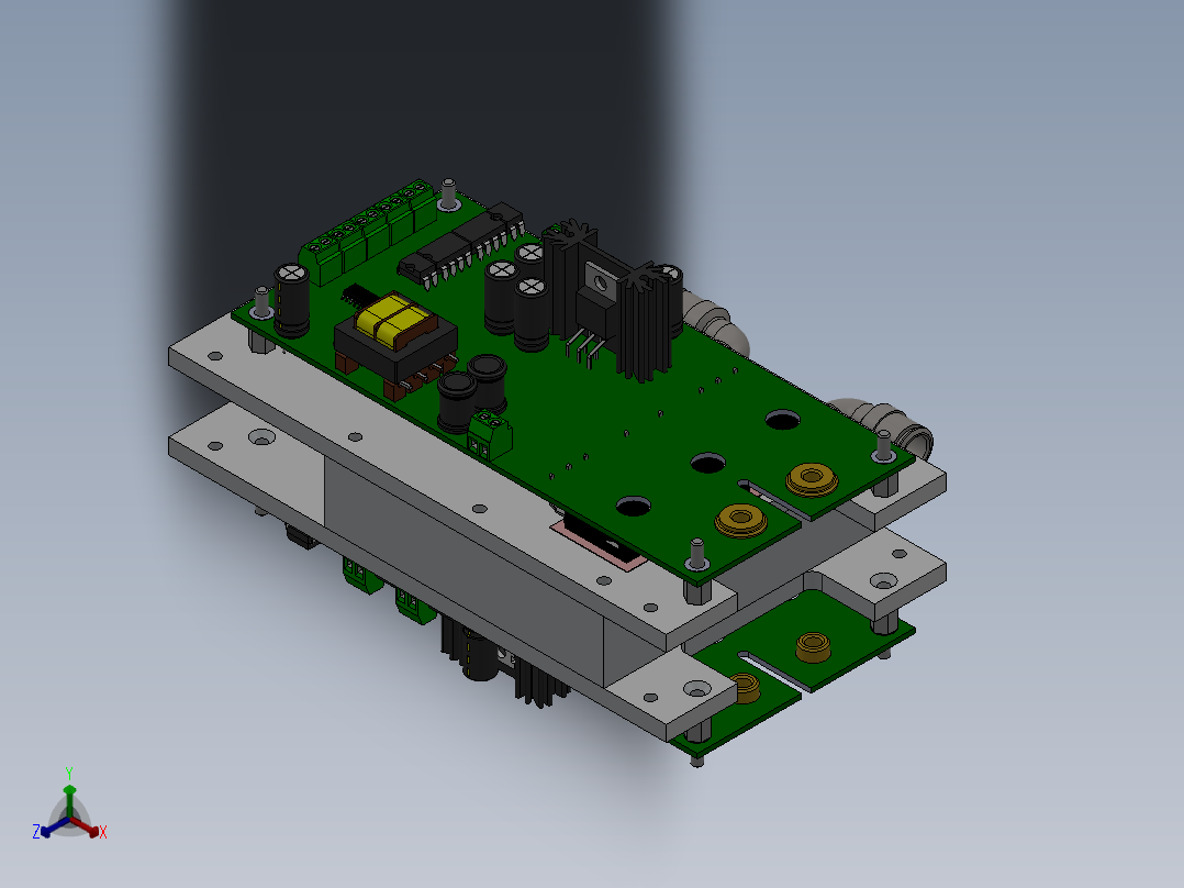 电路板、主板(99)正等轴测图