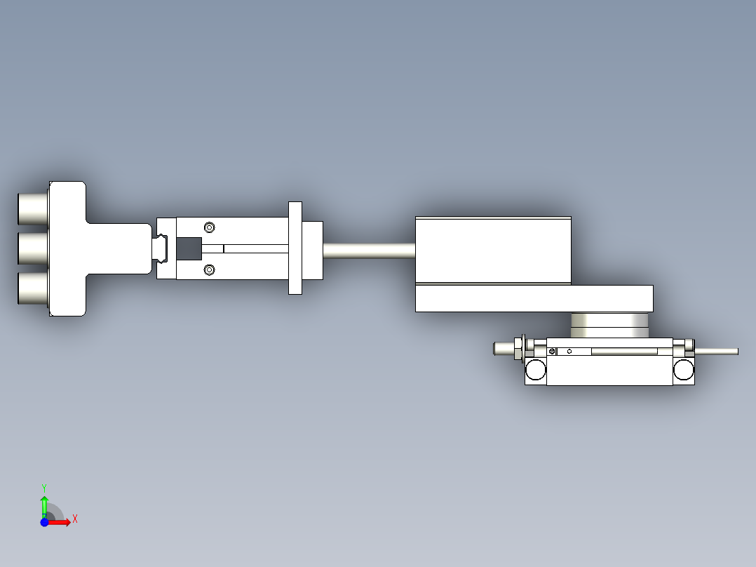 夹取并旋转机构前视图
