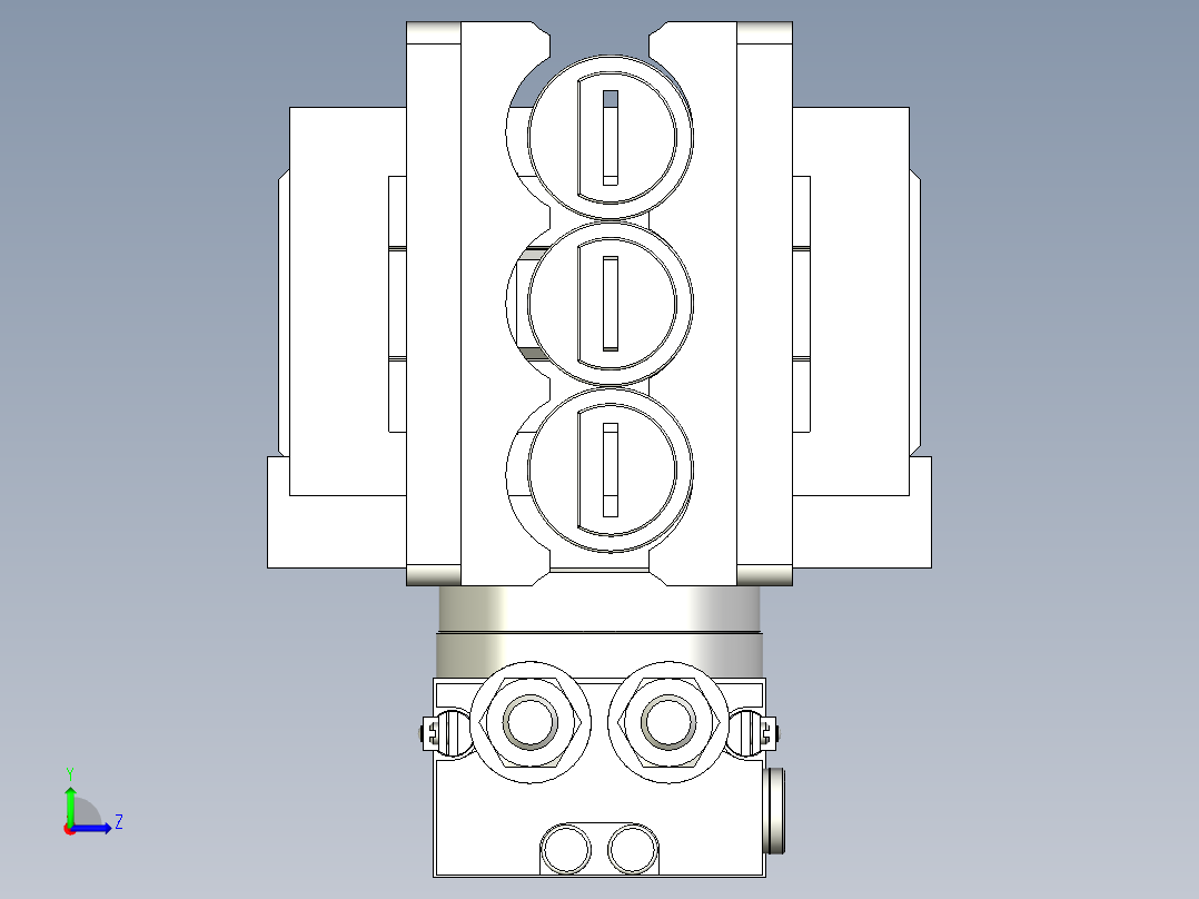 夹取并旋转机构左视图