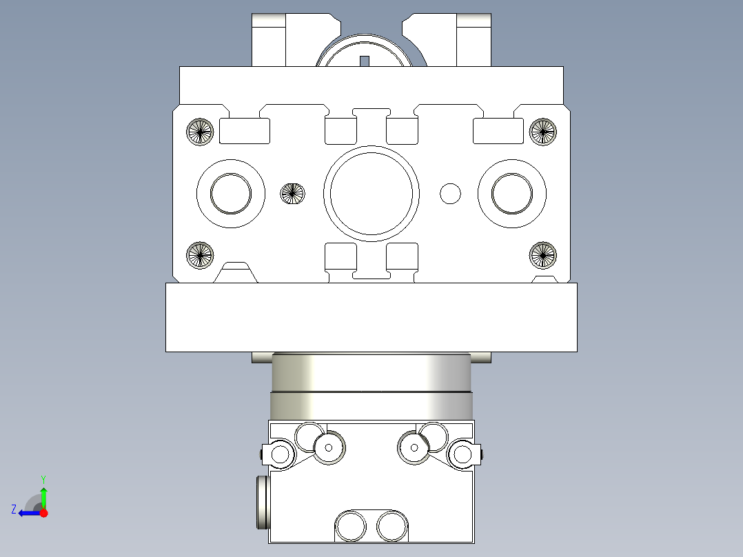 夹取并旋转机构右视图