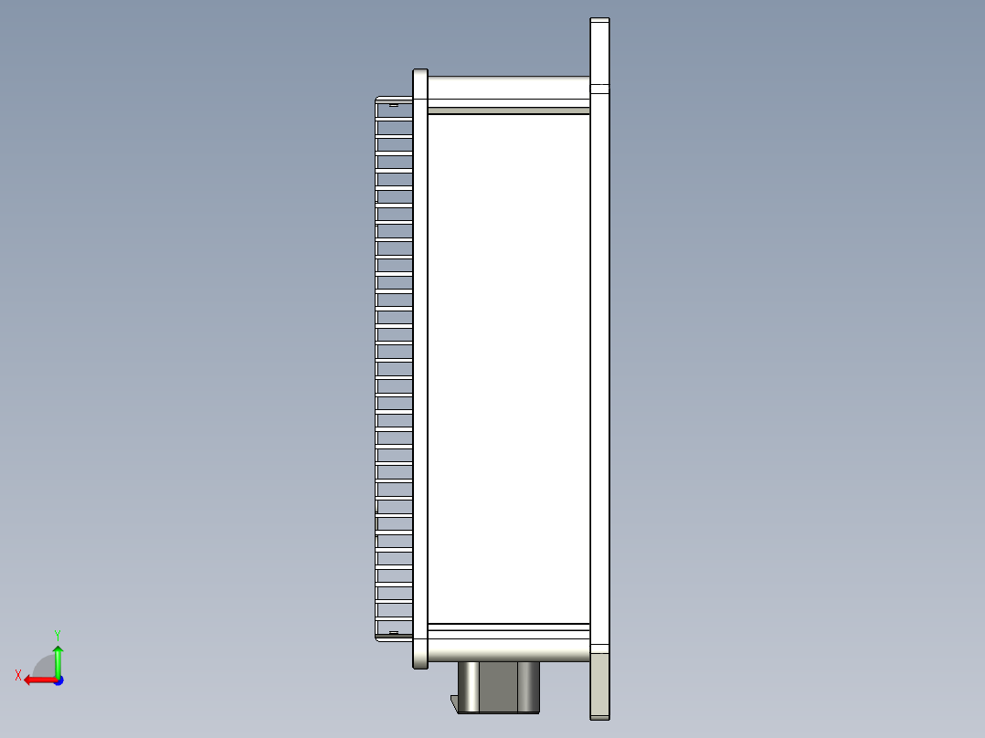 工控机电脑控制器后视图