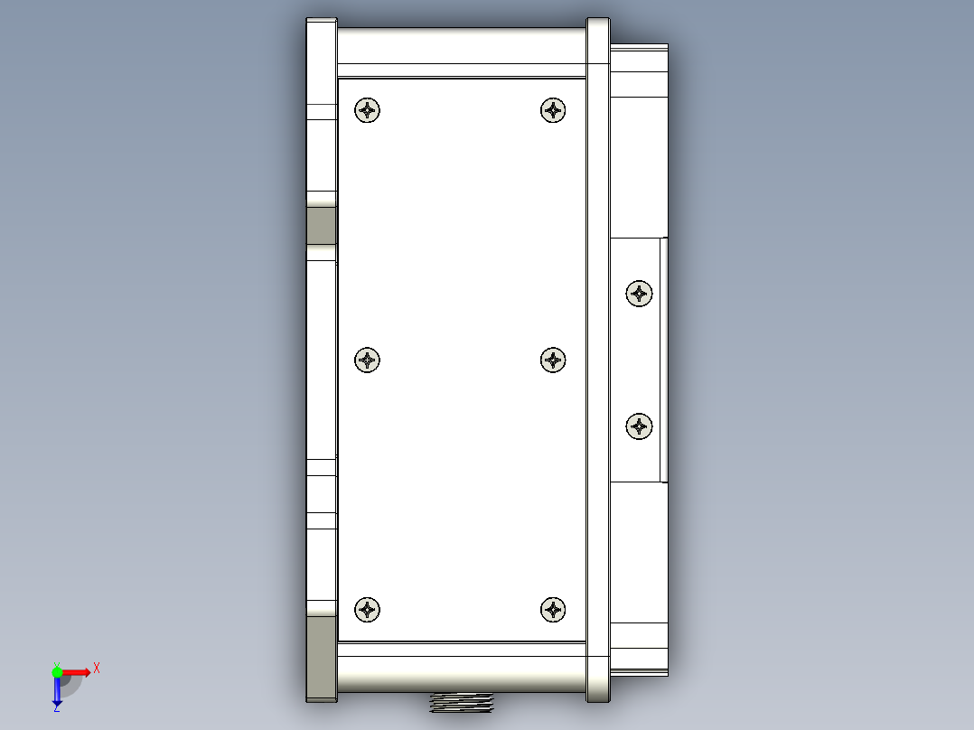 工控机电脑控制器俯视图