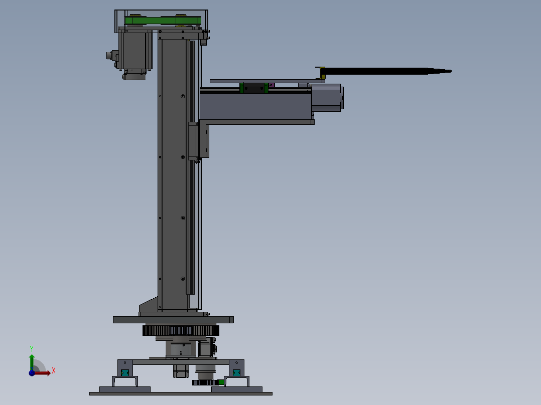 自动仓库物流升降机  sw20前视图