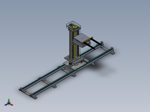 自动仓库物流升降机  sw20正等轴测缩略图