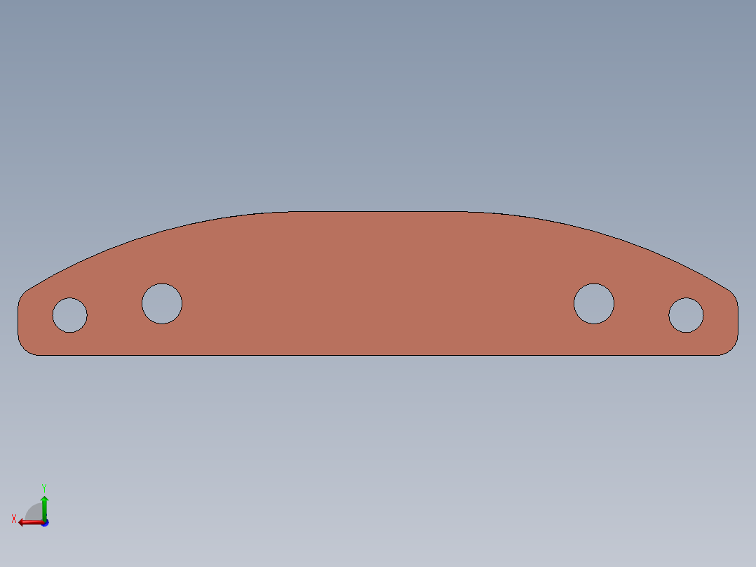 衣架支架后视图