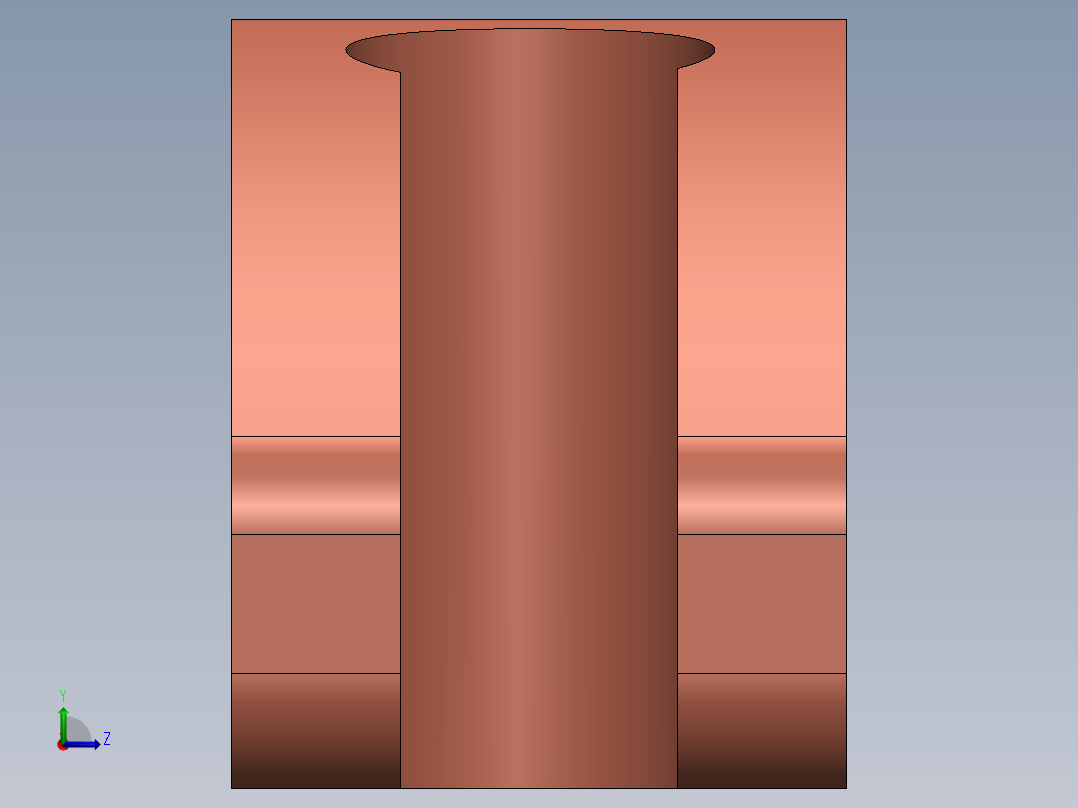 衣架支架左视图