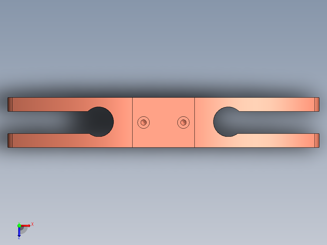 衣架支架俯视图