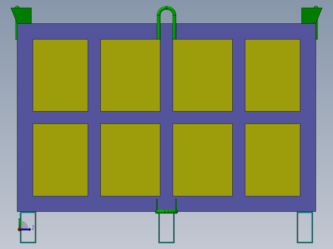重型废托盘左视图