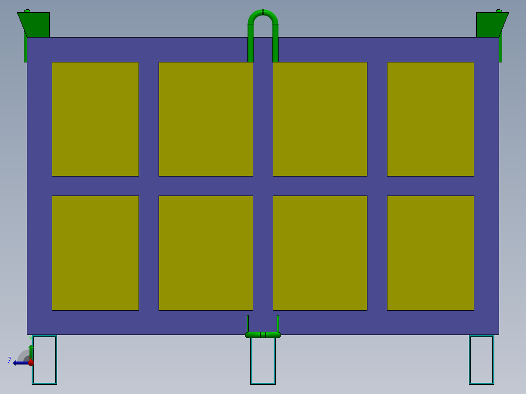 重型废托盘右视图