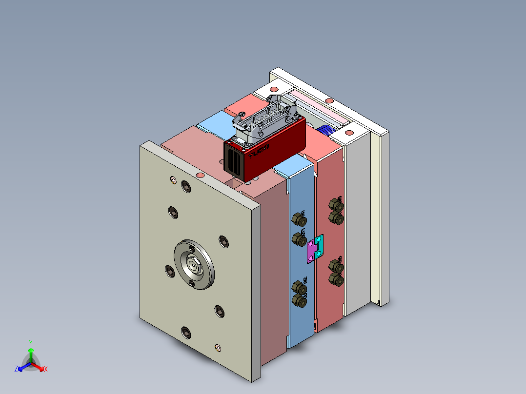 西门子烟感PCB固定中框模具
