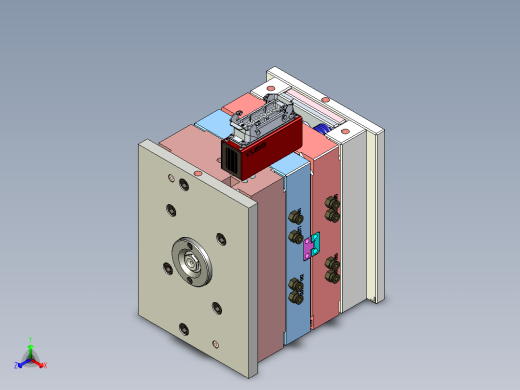 西门子烟感PCB固定中框模具
