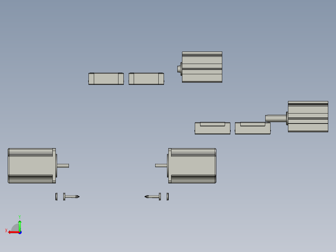 M4锁螺丝机构后视图