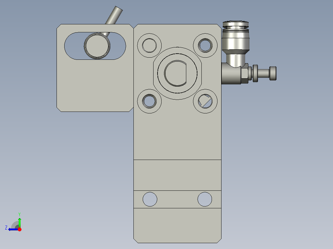 竖拉阻挡右视图