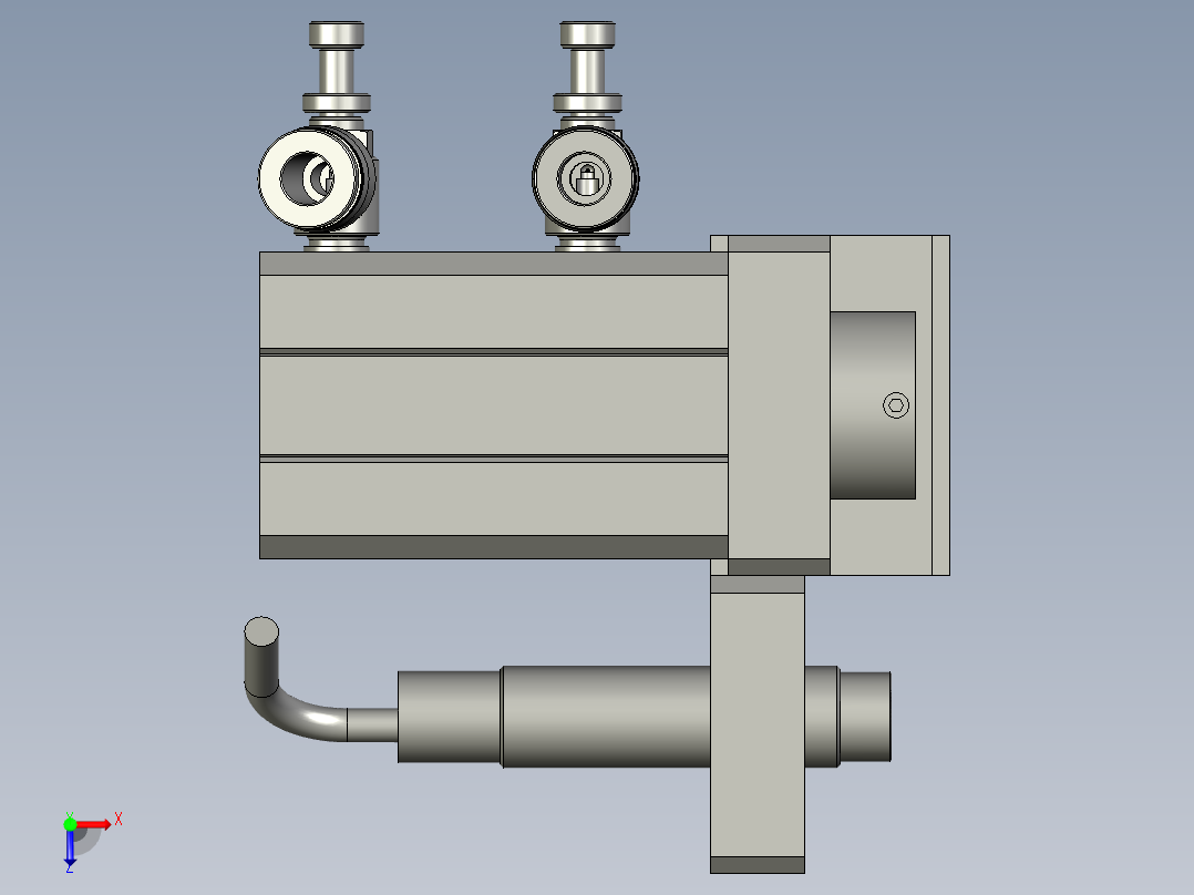 竖拉阻挡俯视图