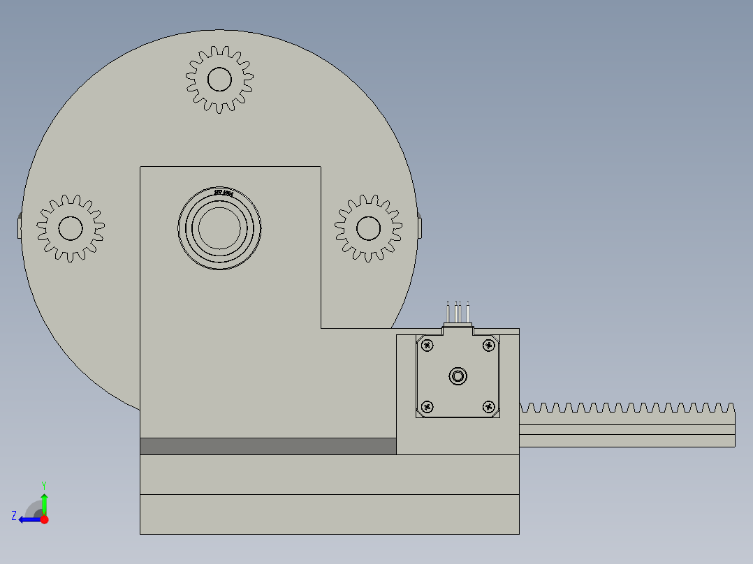 蛋转移装置右视图