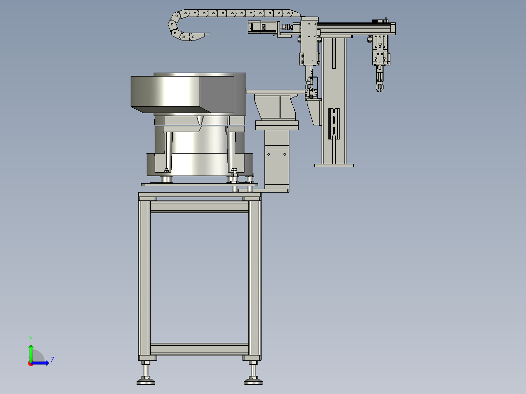 X-铆合小件移栽模组左视图