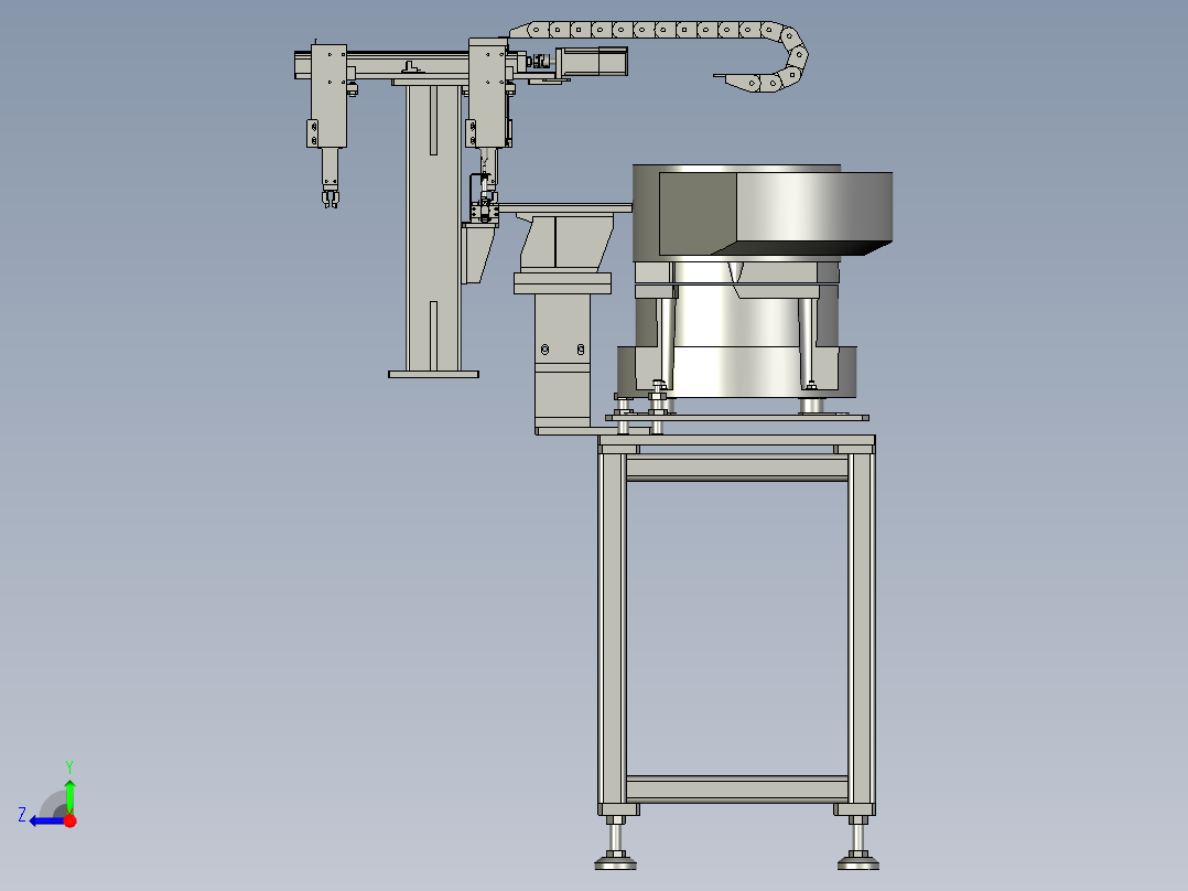 X-铆合小件移栽模组右视图