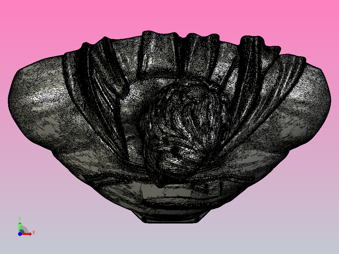 钢铁半身像前视图